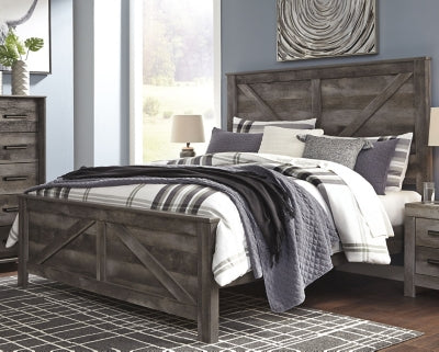 Cama con paneles Wynnlow King Crossbuck