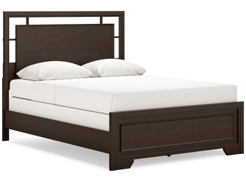 Cabecero/pie de cama Covetown Queen con paneles y listones