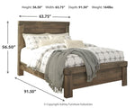 Cama Queen con paneles Trinell