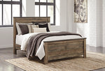 Pie de cama con panel Trinell Queen