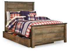 Cama Trinell de tamaño completo con 1 cajón grande de almacenamiento