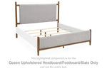 Cabecera/pie de cama/listones tapizados Lyncott Queen