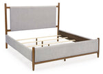 Cabecera/pie de cama/listones tapizados Lyncott Queen