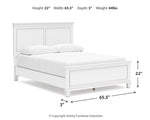 Pie de cama con panel Fortman Queen