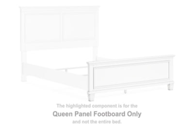 Pie de cama con panel Fortman Queen