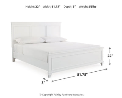 Pie de cama con panel Fortman King/California King