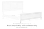 Pie de cama con panel Fortman King/California King