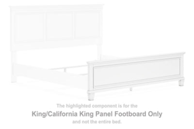 Pie de cama con panel Fortman King/California King