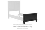 Pie de cama de doble panel Lanolee