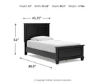 Lanolee Twin Panel Bed