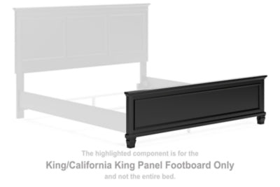 Pie de cama con panel Lanolee King/California King