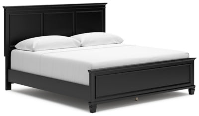 Cama King con paneles Lanolee