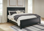 Cama King con paneles Lanolee