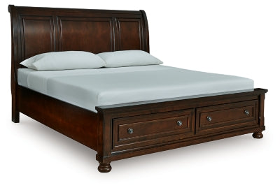 Cama tipo trineo Porter California King con almacenamiento