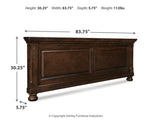 Pie de cama con panel Porter King/California King