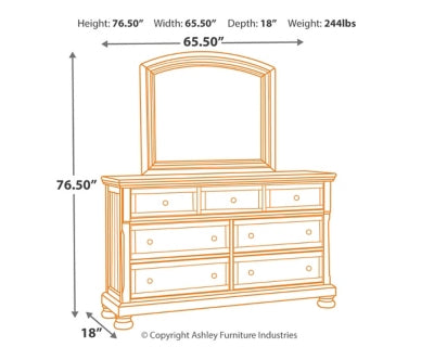 Flynnter Dresser and Mirror