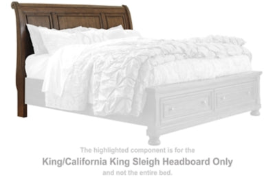 Cabecero tipo trineo Flynnter King/California King
