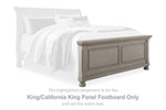 Pie de cama con panel Lettner King/California King
