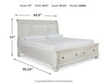 Robbinsdale Queen Sleigh Bed with Storage