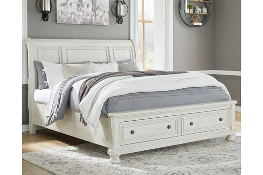 Cama tipo trineo Robbinsdale California King con espacio de almacenamiento