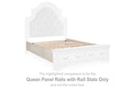Rieles de panel Realyn Queen con listones enrollables