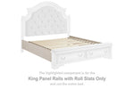 Rieles de panel Realyn King con listones enrollables