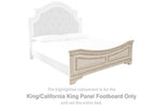 Pie de cama con panel Realyn King/California King