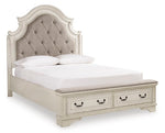 Pie de cama tapizado para banco Realyn Queen