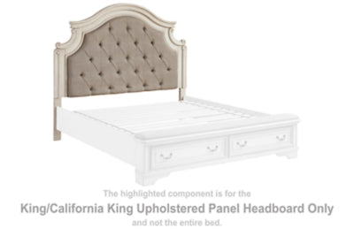 Cabecera tapizada con paneles Realyn King/California King
