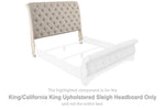 Cabecera de trineo tapizada Realyn King/California King