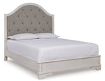 Pie de cama con paneles Blendon Queen y rieles