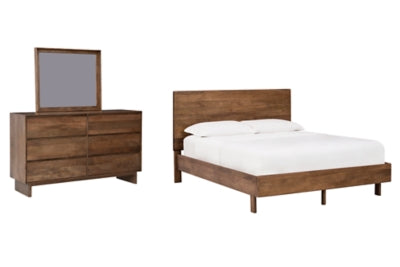 Cama King con paneles, tocador y espejo de Isanti California