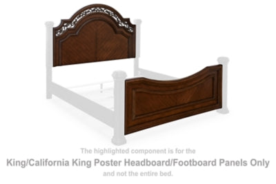 Paneles para cabecero y pie de cama con póster Lavinton King/California King