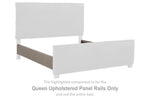 Rieles de panel tapizados Krystanza Queen