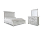 Cama Queen Kanwyn con tocador con espejo