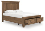 Cama Queen Vandenmore con almacenamiento y paneles