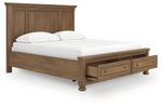 Cama Vandenmore California King con almacenamiento y paneles
