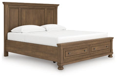 Cama Vandenmore King con almacenamiento y paneles