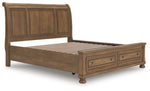 Cama tipo trineo Vandenmore California King con almacenamiento