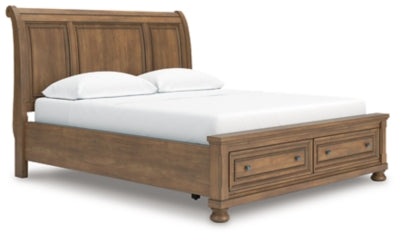 Cama tipo trineo Vandenmore California King con almacenamiento