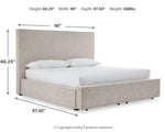 Kristiland California King Upholstered Storage Bed