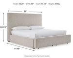 Kristiland King Upholstered Storage Bed