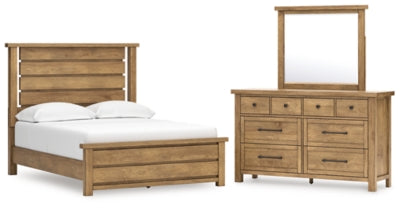 Kristiland Queen Panel Bed, Dresser and Mirror