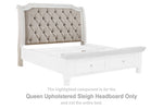 Cabecero de cama tapizado tipo trineo Havalance Queen