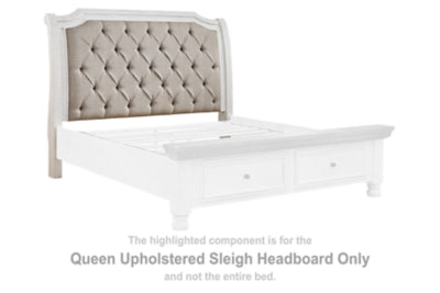 Cabecero de cama tapizado tipo trineo Havalance Queen