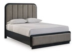 Rowanbeck Queen Upholstered Panel Footboard with Rails