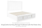 Estribo de almacenamiento Chalanna King/California King con listones enrollables