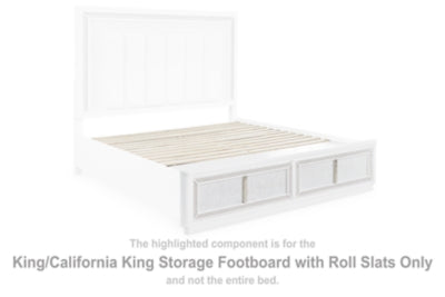 Estribo de almacenamiento Chalanna King/California King con listones enrollables