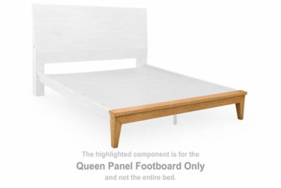 Pie de cama con panel Queen de Sherbana
