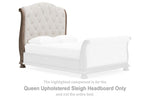 Cabecero de cama tapizado estilo trineo Ardenfield Queen